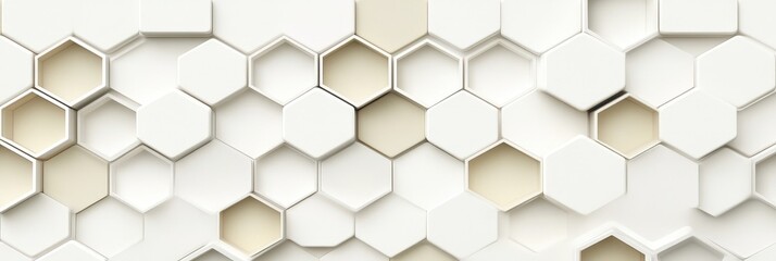 Fototapeta premium Hexagonal cells in a close up, showing cell pattern as background or abstract texture
