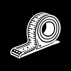 Measuring Tape simple minimalist illustration design vector
