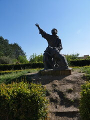 statue in gubbio italy