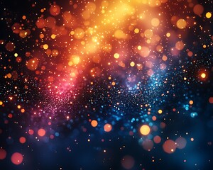 Fototapeta premium Abstract Colorful Lights Bokeh Background Image