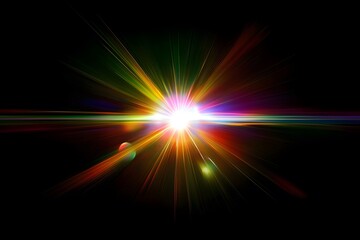 Abstract digital image showing radiant light and beautiful spectrum