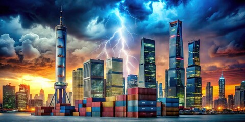 Nightfall on Global Trade: US-China Economic Conflict, Tariff Wars, Import Export Dispute