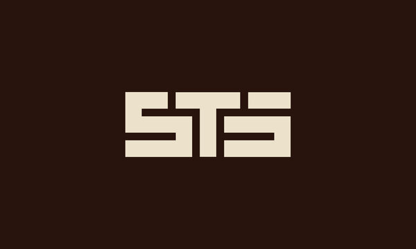 STS monogram logo design
