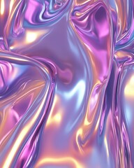 Iridescent flowing cloth for abstract backgrounds, textures, presentations and web design