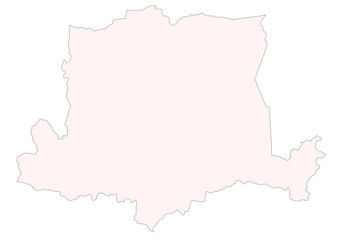 vector map silhouette of arranquitas town area in the country of puerto rico