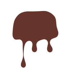 Illustration of melted chocolate 