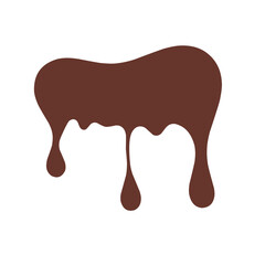 Illustration of melted chocolate 