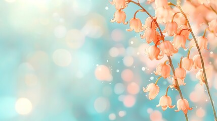 Soft springtime background delicate flora and pink flowers representing nature's beauty