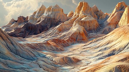 Spectacular Cathedral Valley at Utah's Capitol Reef National Park - Aerial View