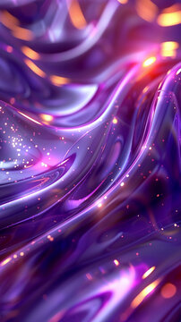 Soft Purple Waves Flowing Smoothly