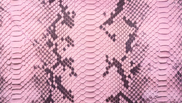Pink python pattern on pink pattern, vegan python, vegan crocodile leather background