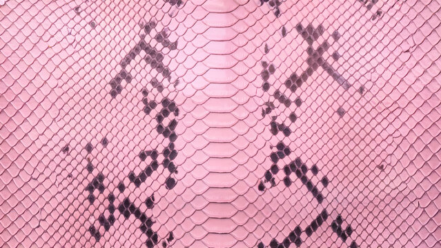 Pink python pattern on pink pattern, vegan python, vegan crocodile leather background
