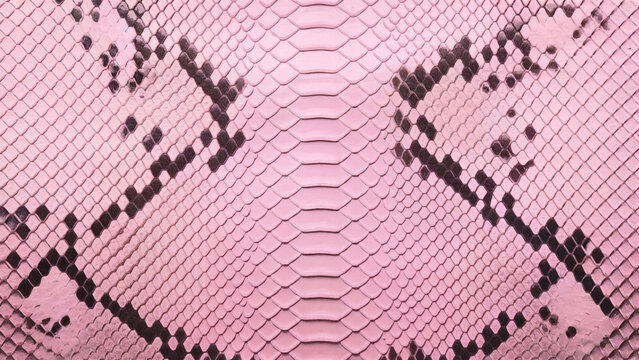 Pink python pattern on pink pattern, vegan python, vegan crocodile leather background