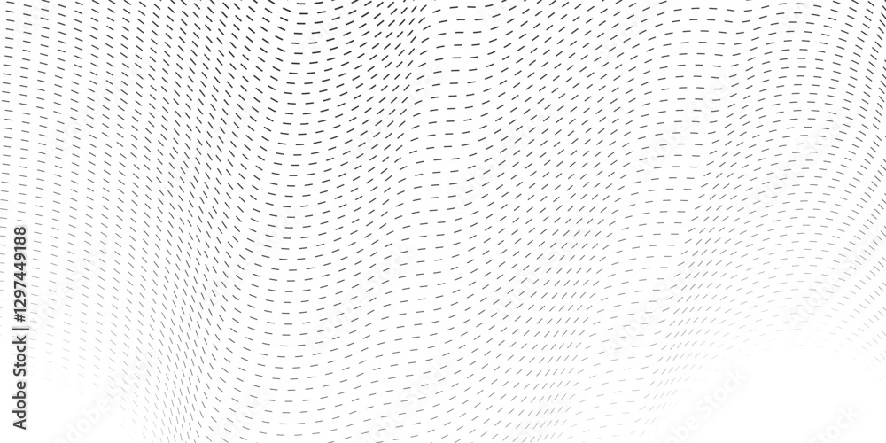 Sticker wave 3d. wave of particles. futuristic point wave. design for poster. technology vector background. 