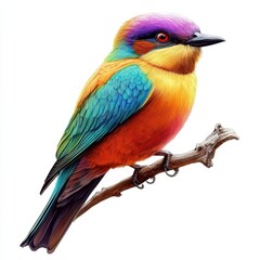 Fototapeta premium Colorful Bird on Branch