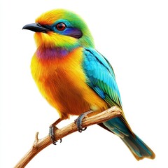 Colorful Bird on a Branch