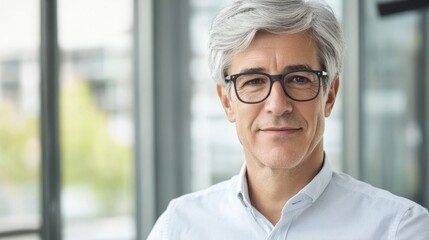 Fototapeta premium Psychologist Portrait: Warm Expression, Soft Lighting 