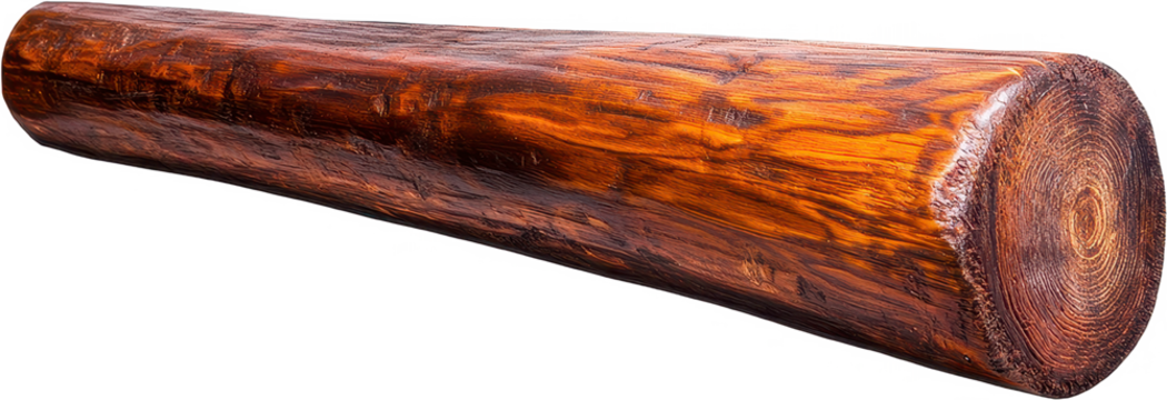 Rustic Wooden Log for Crafts and Decoration, showcasing Warm Brown Tones and Natural Grain Use this image for Woodworking Inspiration, Interior Design Mockups, and Nature-Themed Projects Perfect for