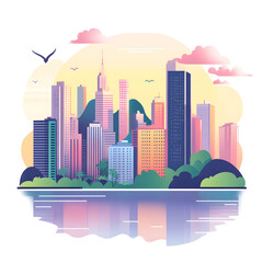 Obraz premium Famous City Skyline-Rio