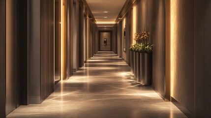 Modern Soft Concrete Architecture Corridor | Interior Design Inspiration