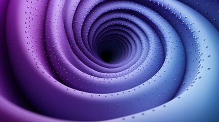 An Intricate Journey Through a Hypnotic Spiral of Purple and Blue with Dazzling Elements