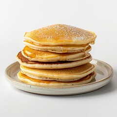 Pancakes dessert stand on a decorated table in a plate photo