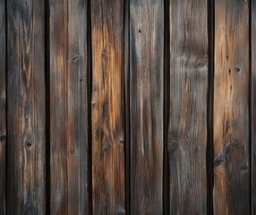 Naklejka premium Dark brown wooden background with a rough wood texture for photo backdrops 