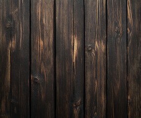 Naklejka premium Dark brown wooden background with a rough wood texture for photo backdrops 