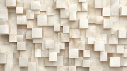 Abstract Beige Square Pattern