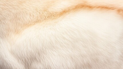 Soft and Fluffy White Fur Texture for Background or Design Use