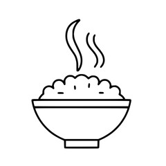 A bowl of warm rice