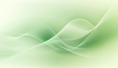 Fototapeta premium Abstract flowing lines, light green, soft, smooth background