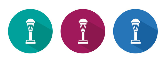 Icon for street light vector illustration in flat.