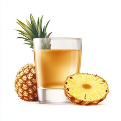 Refreshing Pineapple Juice Drink