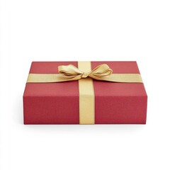Red Gift Box with Yellow Ribbon