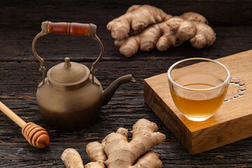 Zingiber officinale - Hot ginger root drink.