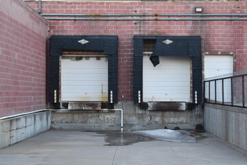 Loading dock on old big box store. © Trevor Cook