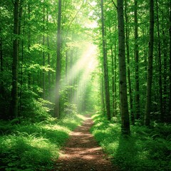 Obraz premium path in the forest