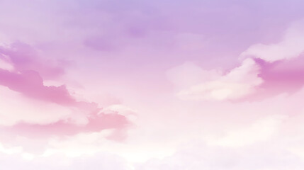 Obraz premium A sky with pink clouds and a purple background