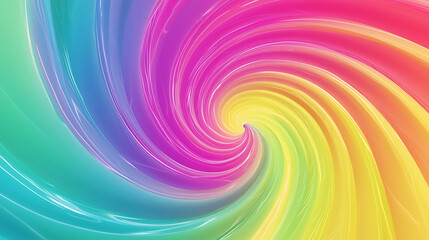Fototapeta premium A colorful swirl of rainbow colors