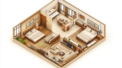 2-Bedroom Apartment Floor Plan (1)