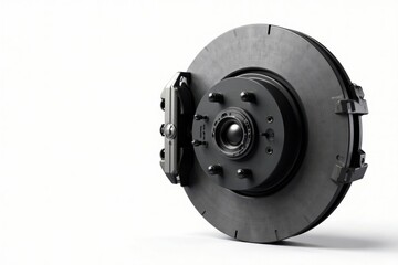 High-performance automotive disc brake system component featuring a precision-engineered rotor and caliper assembly