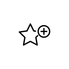 Add to favorite icon, vector simple trendy style illustration for web and app..eps