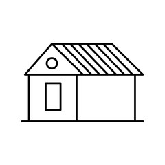 barn farm icon, vector simple flat black trendy style illustration for web and app..eps