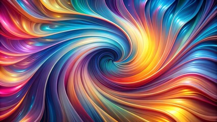 Fototapeta premium Abstract Swirling Vibrant Hues A Symphony of Colorful, Dynamic Curves and Radiant, Energetic Lines
