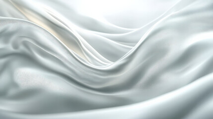 Obraz premium The white silk satin is as smooth as milk