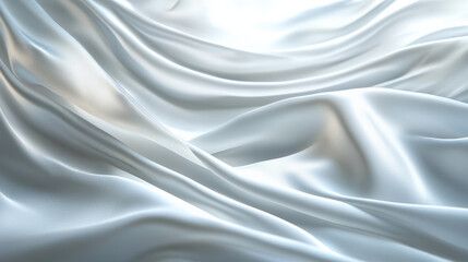 Obraz premium The white silk satin is as smooth as milk