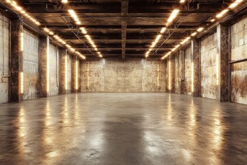 Obraz premium old abandoned warehouse