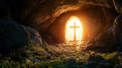 Resurrection Light Shining Through the Tomb