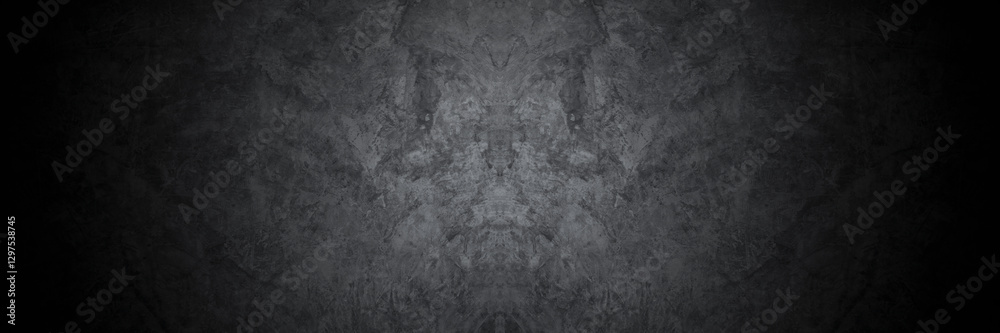 Poster old wall texture smeared engine oil cement dark black gray background abstract grey color design are